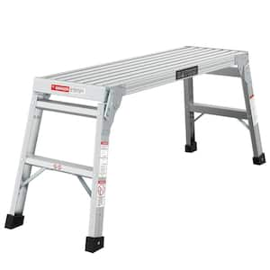 1-Step 6 ft. Reach Aluminum Step Stool, 225 lbs. Load Capacity