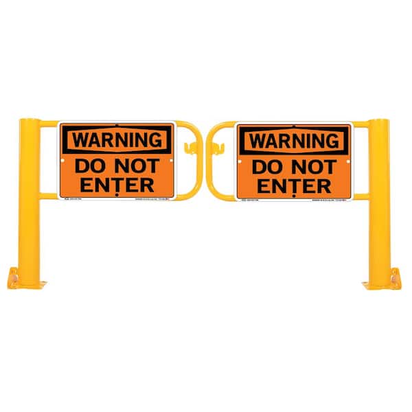 Vestil Signs Do Not Enter for 137 in. Door Yellow Steel/Aluminum Swivel Dock Gate
