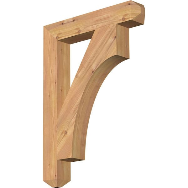 Ekena Millwork 3.5 in. x 30 in. x 22 in. Western Red Cedar Westlake Craftsman Smooth Bracket