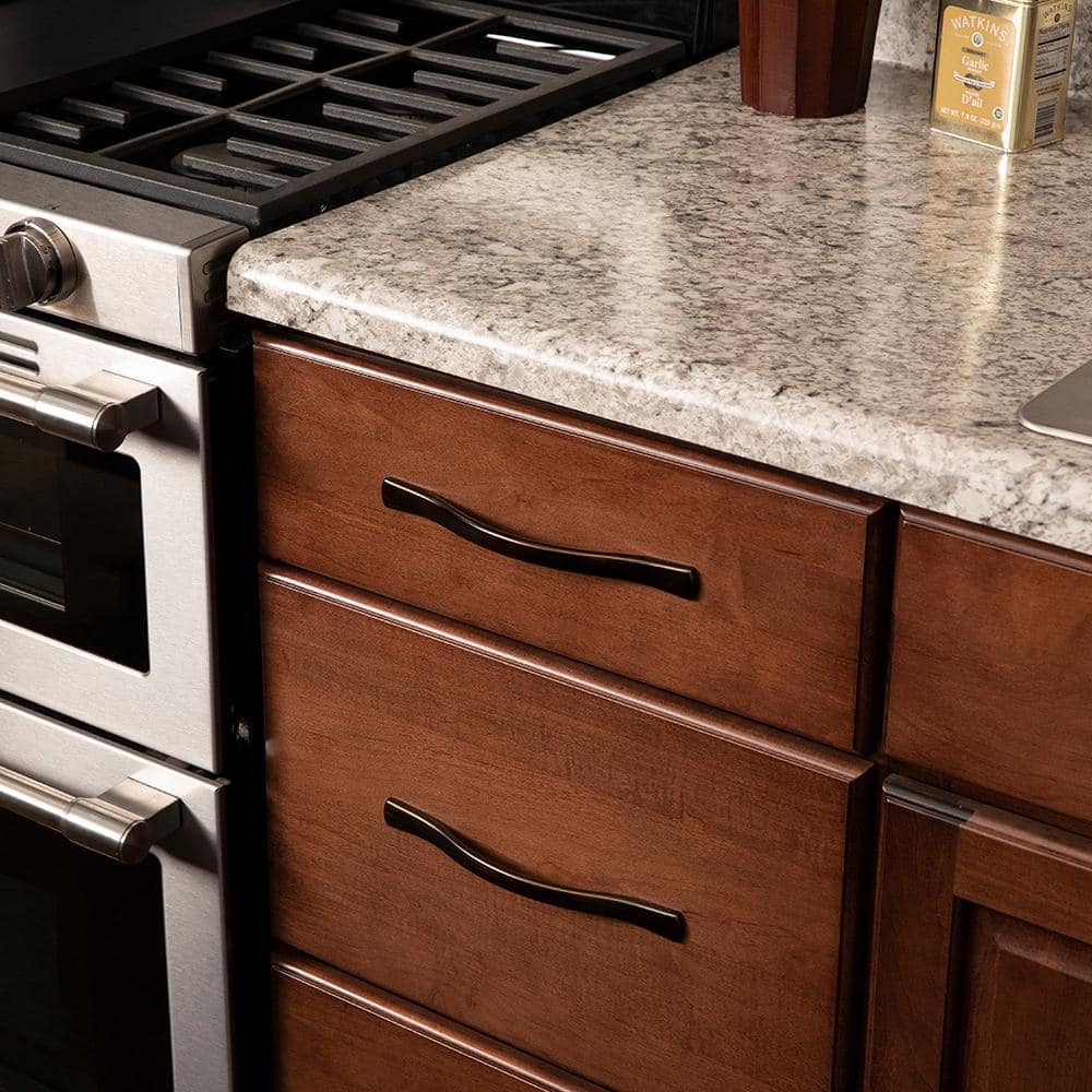 Oil-Rubbed Bronze Arch Cabinet Handle with Mounting Hardware
