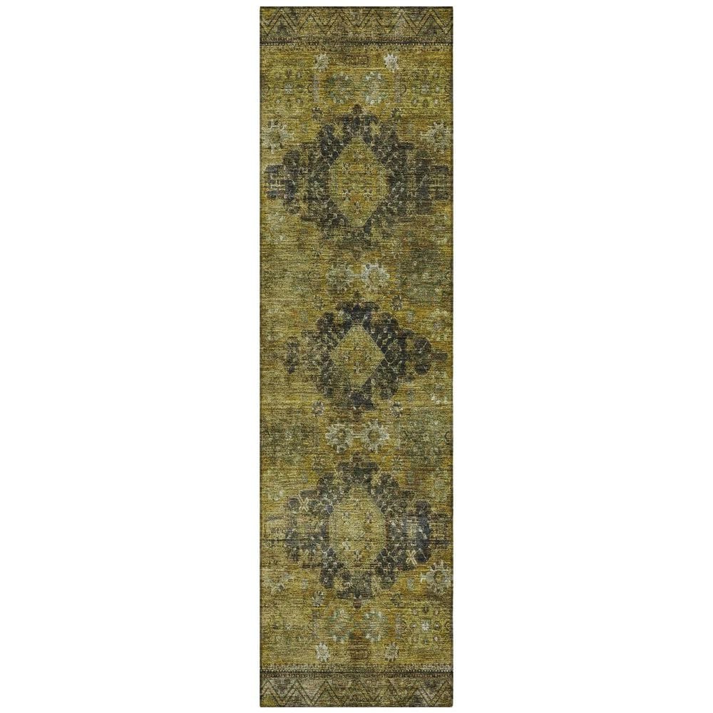Chantille Machine Washable Indoor/Outdoor Abstract ACN2808 Gold 2 ft. x 7 ft. Runner Rug price history on PriceWatchPro