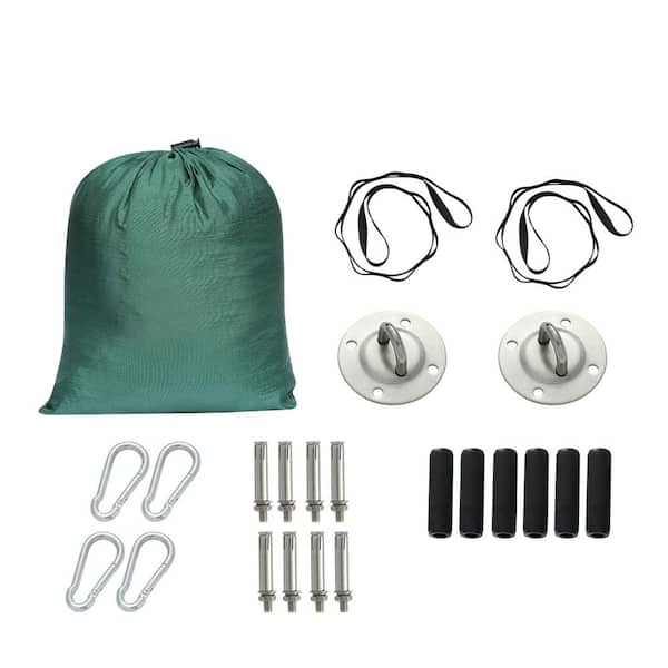 2.7 Yards Aerial Yoga Swing Kit, Hanging Hammock Sling with Ceiling Mount, Inversion Trapeze, Max 661.38 lbs. Load