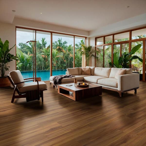 Hawaiian Koa 9 in. W x 48 in. L Waterproof Hybrid Resilient Flooring (18.78 sq. ft./Case)