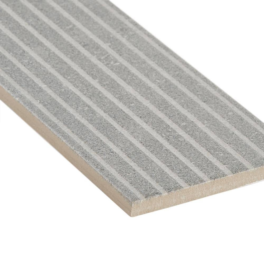Lannister Matte Gray Porcelain Rectangular Subway Tile