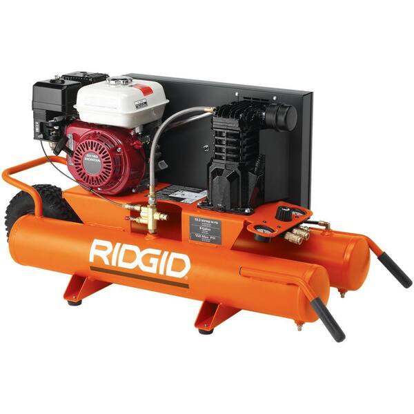 RIDGID 9-Gal. Portable Gas-Powered Air Compressor (Reconditioned)-DISCONTINUED