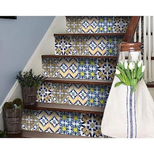 Addison Mosaic 4 in. x 4 in. Vinyl Peel and Stick Removable Tile Stickers (2.64 sq. ft./Pack)