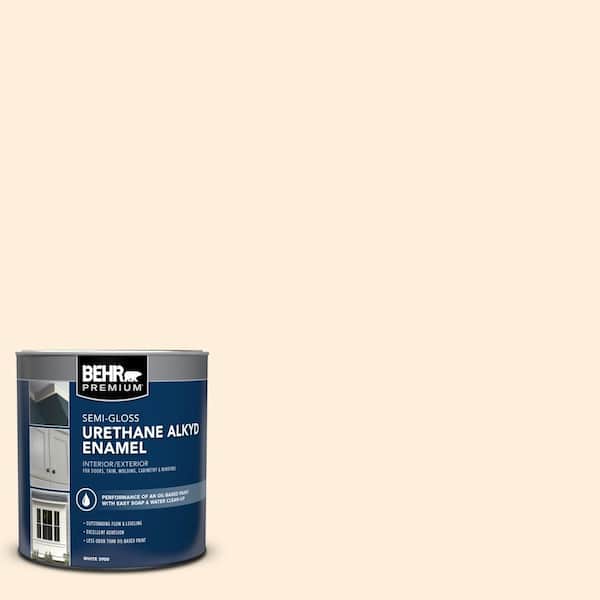 BEHR PREMIUM 1 qt. #PWN-23 Silk Gown Semi-Gloss Enamel Urethane Alkyd Interior/Exterior Paint
