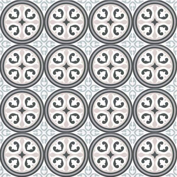 Monbleu Dutchen 8 in. x 8 in. Patterned Look Matte Porcelain Floor and Wall Tile (6.46 sq. ft./Case)