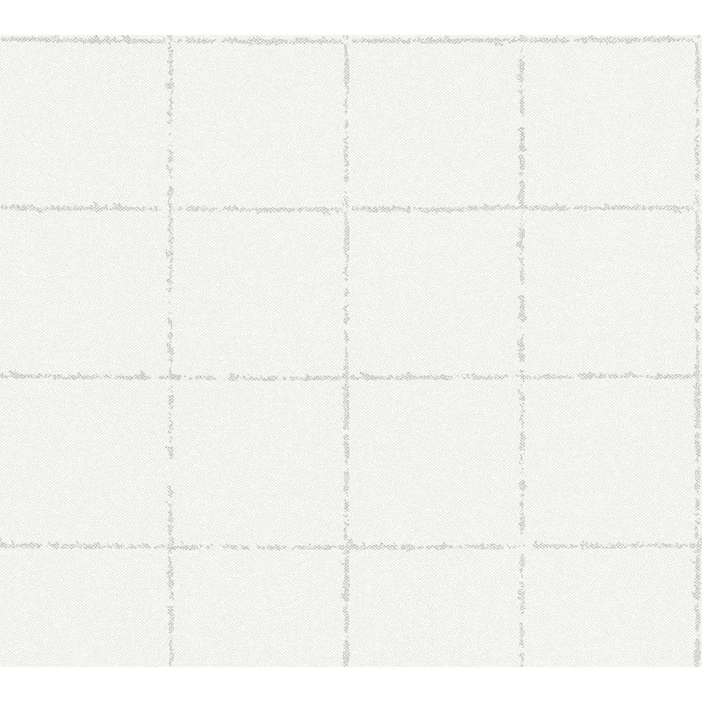 Kishi White Tile Wallpaper