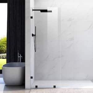 UNIKOO UKH07B2 33 in. W x 80 in. H Frameless Fixed Shower Door