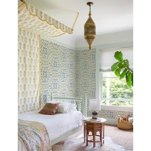 Solola Chartreuse Ikat Wallpaper