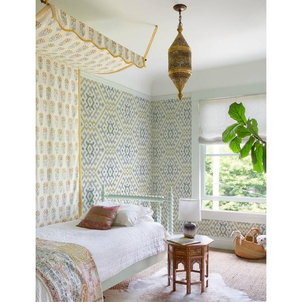 Yellow Solola Ikat Wallpaper Sample