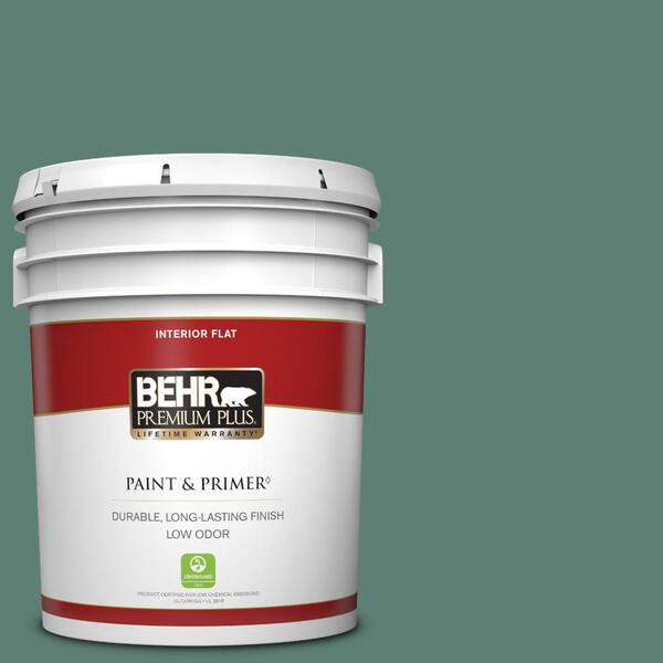 BEHR PREMIUM PLUS 5 gal. M4406 Trellis Vine Flat Low Odor Interior