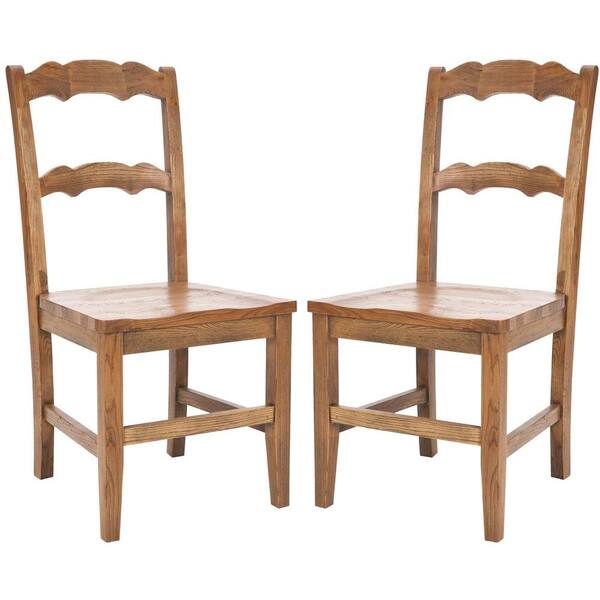 Safavieh Ross Oak Elm Wood Dining Chair (Set of 2)