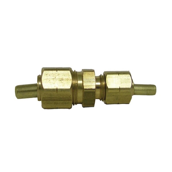 Everbilt 5/8 in. x 3/8 in. OD Compression Brass Reducing Coupling Fitting