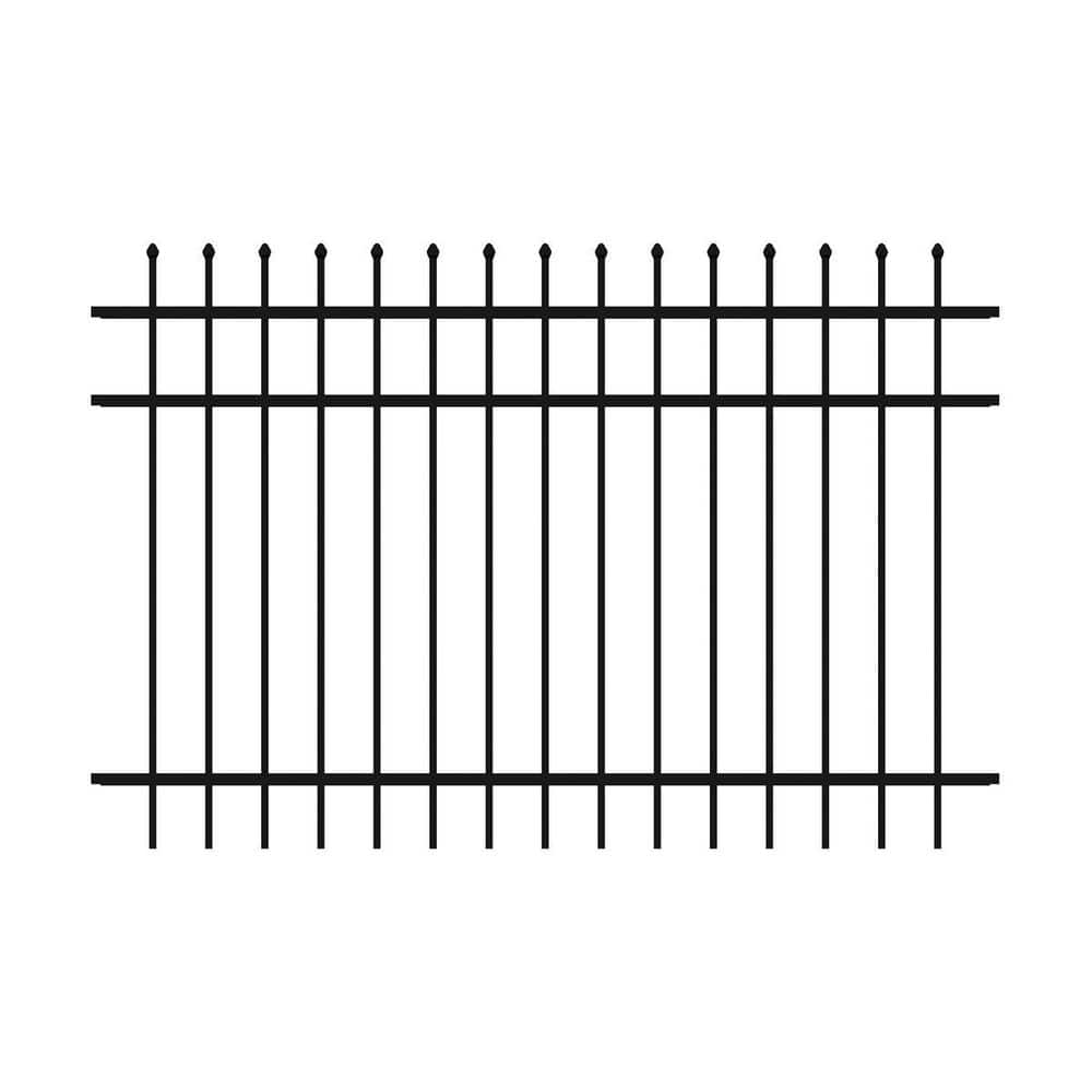 4 ft. H x 6 ft. W Osprey Black Aluminum Fence Panel price history on PriceWatchPro