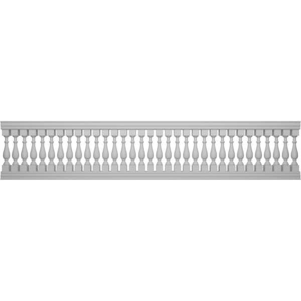 Ekena Millwork Fiberthane Traditional Balustrade 192 in. L x 41 in. H Fiberglass Railing Kit