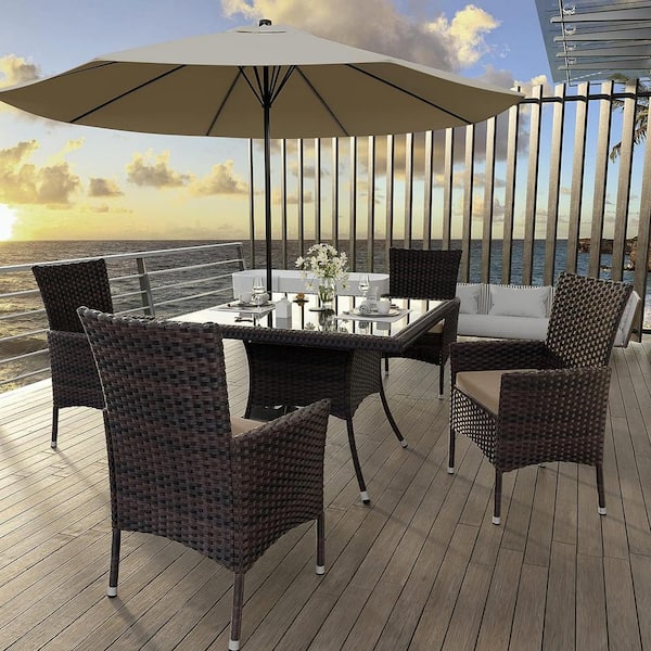 Commercial patio tables with deals umbrella hole