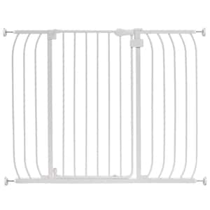 Regalo 1160 38.5-in x 30-in Pressure/Hardware Mounted White Metal Safety  Gate