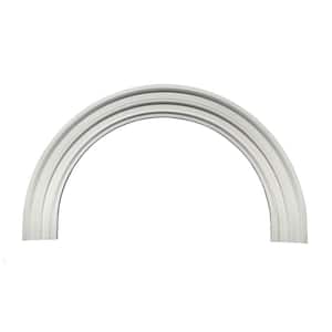 36 in. inside width x 22-1/32 in. inside height x 1-3/4 in. Polyurethane 6M Decorative Half Round Arch Trim