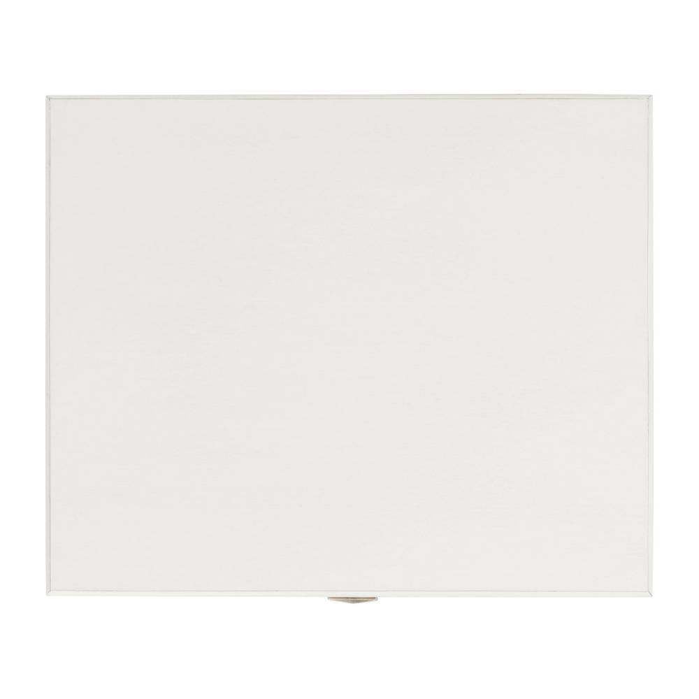 Halton Distressed White Wood Accent Table with Textured Drawer