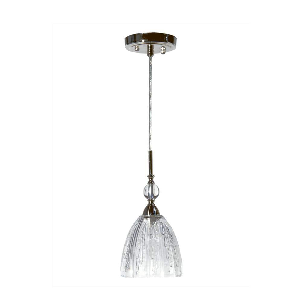 Sabella 1-Light Polished Chrome Standard Pendant Light -  Dale Tiffany, GH18234