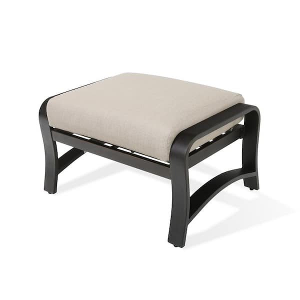 Chamber Aluminum Outdoor Ottoman with Subrella Cushion