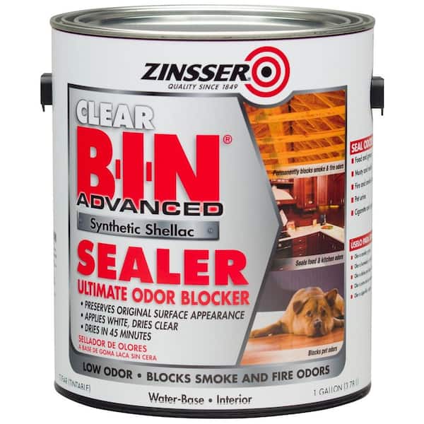 Zinsser B-I-N Advanced 1 gal. Clear Synthetic Shellac Interior Sealer (2-Pack)