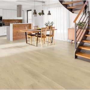 Evoke Hoxton Opal 14 mm T x 9.33 in. W HDF Waterproof AC5 Click Lock Laminate Wood Flooring (23.19 sq. ft./case)