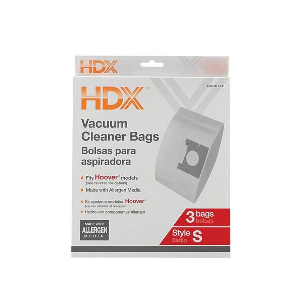 HDX Hoover Type S Allergen Bag
