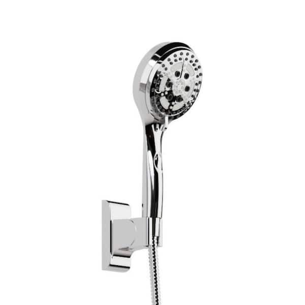 6-spray 7 in. Dual Shower Head and Handheld Shower Head with Low Flow in Chrome 6-spray 7 in. Dual Shower Head and Handheld Shower Head with Low Flow in Chrome