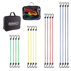 16-Piece Assortment Bungee Cord with 4-Sizes