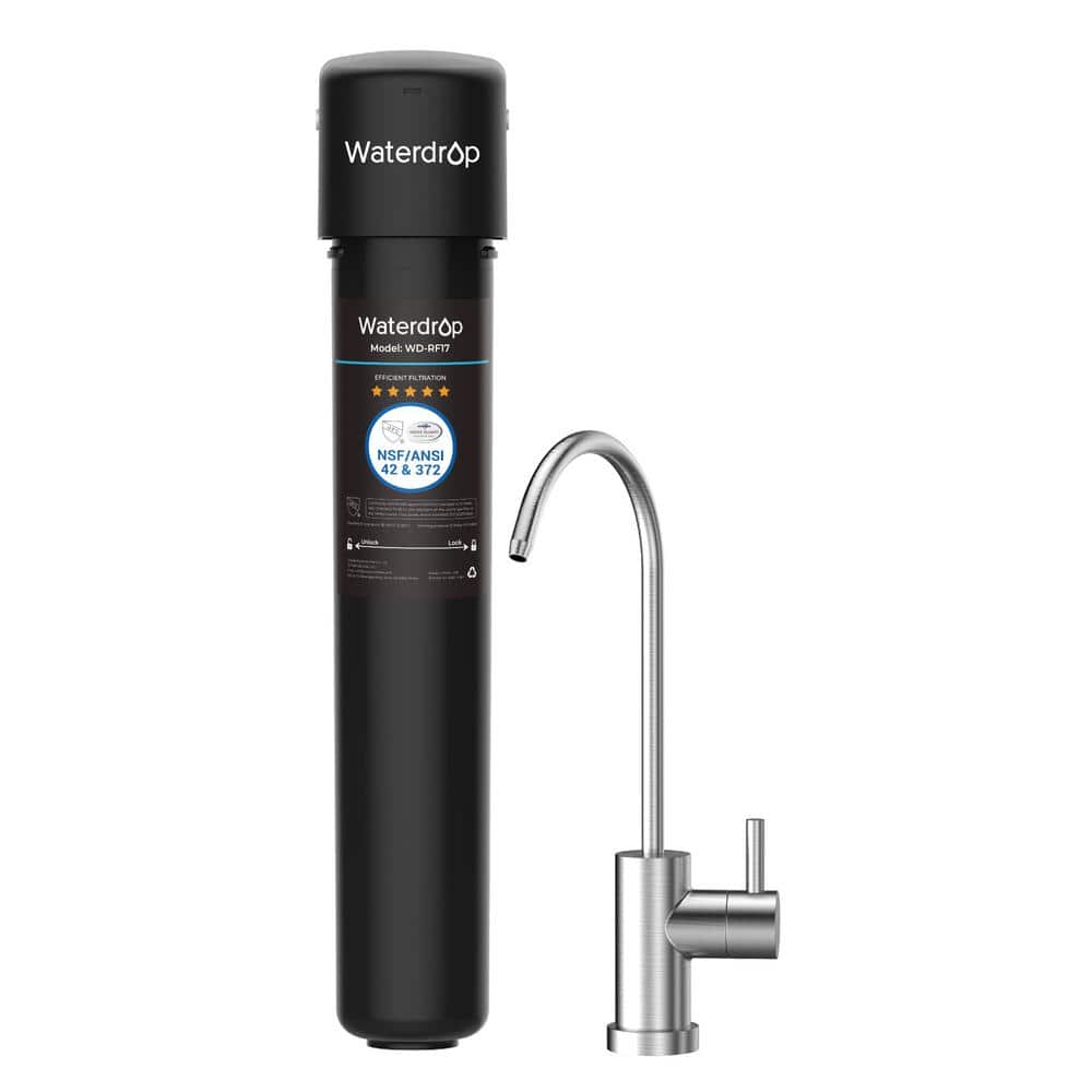 17UB 24000 Gal. Under-Sink Water Filter System, NSF/ANSI 42 Certified, with Dedicated Brushed Nickel Faucet price history on PriceWatchPro