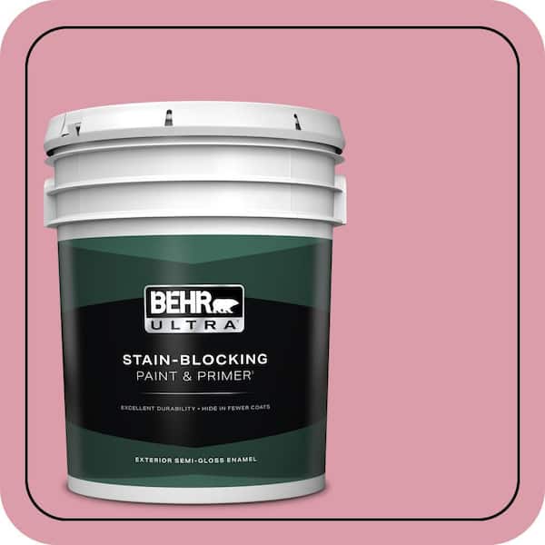 BEHR ULTRA 5 gal. #110C-3 Glamour Semi-Gloss Enamel Exterior Paint & Primer
