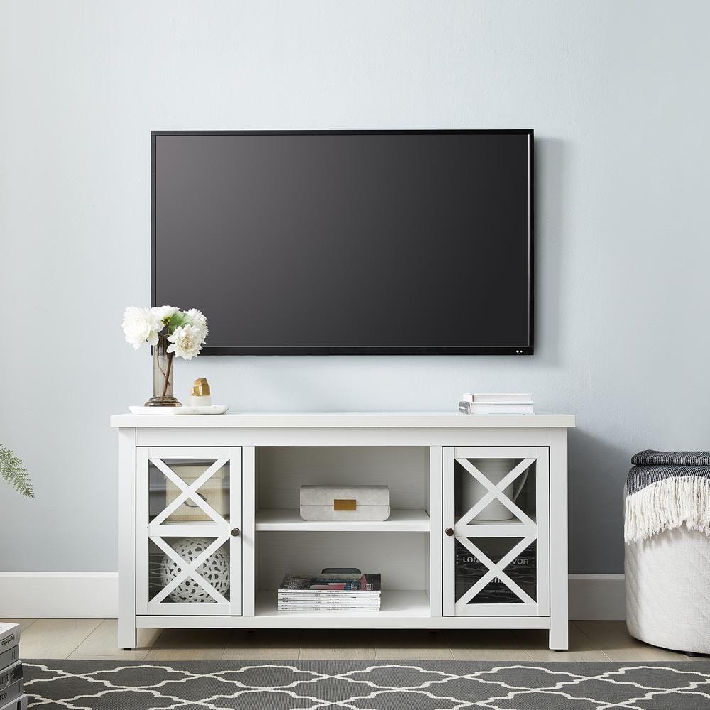 White Oak 47'' TV Stand with Cabinets