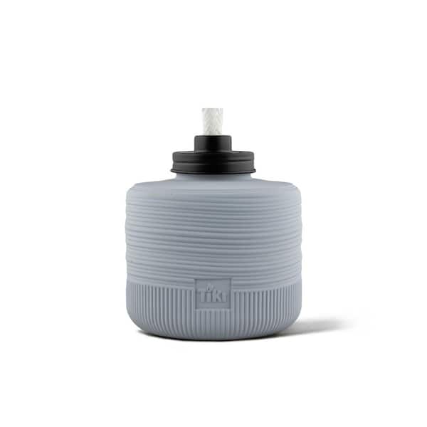 6.6 in. Table Torch Glass Morning Horizon Blue Outdoor