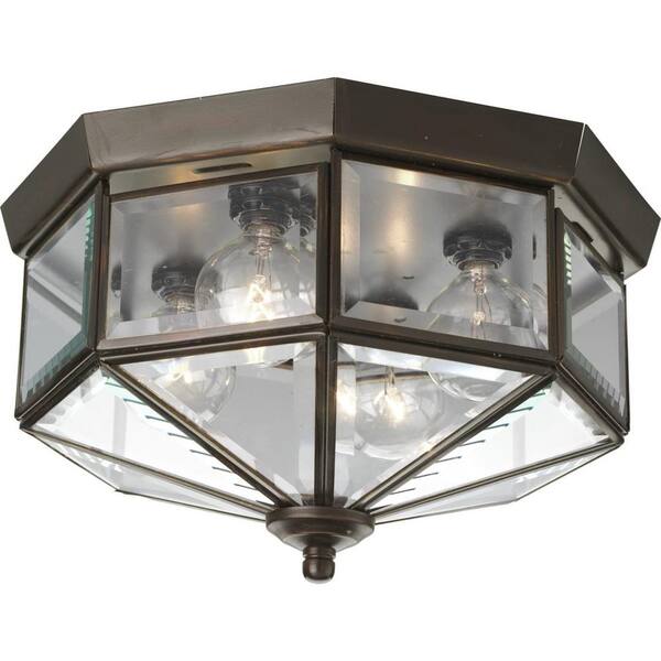 antique bronze flush mount light