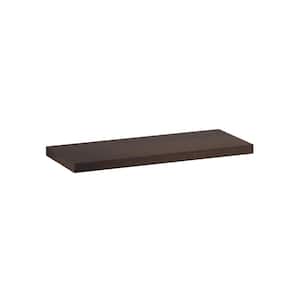 30 in. W x 1.5 in. H x 12 in. D Lincoln Chestnut Solid Wood Floating Shelf with Mounting Bracket
