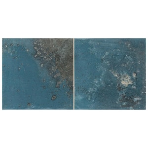 Kings Tradition Square Blue 7-7/8 in. x 15-3/4 in. Porcelain Wall Tile (10.56 sq. ft./Case)