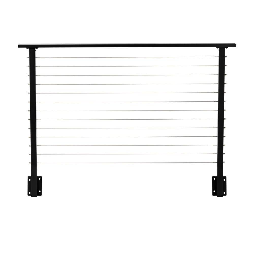 6 ft. Deck Cable Railing, 42 in. Face Mount, Black price history on PriceWatchPro