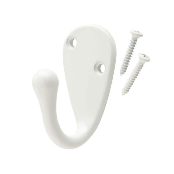 J-Hook Robe/Towel Hook Single Hook in White