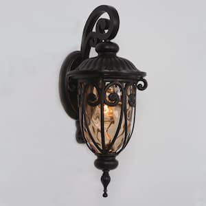 Viviana Collection 1-Light Oil-Rubbed Bronze Outdoor Wall Lantern Sconce