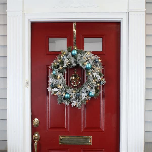 24 in. Artificial Tinkham Pine Wreath with LED Lights