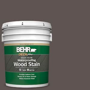 5 gal. #N140-7 Timber Brown Solid Color Waterproofing Exterior Wood Stain