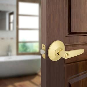 Olympic Polished Brass Bed and Bath Door Handle