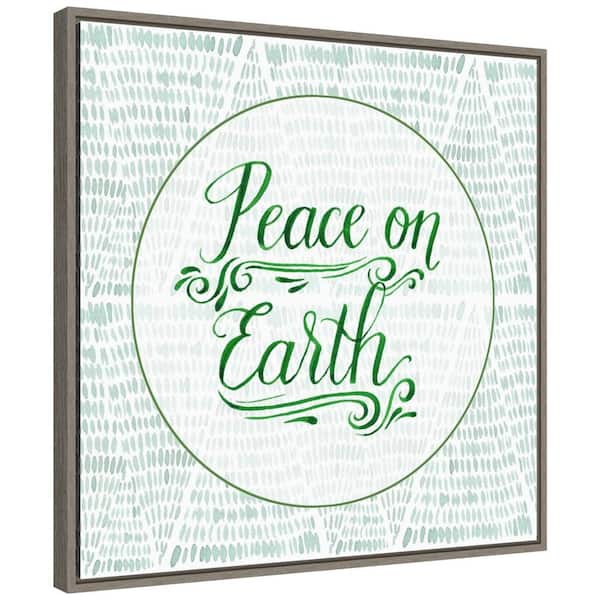 Amanti Art 22 in. Canvas Christmas Tree Whimsy Collection F Christmas Holiday Framed Box Wall Art