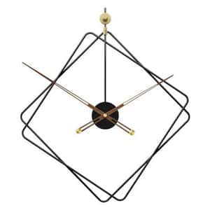 Iron Home Decoration Modern Design Mounted Square Wall Clock