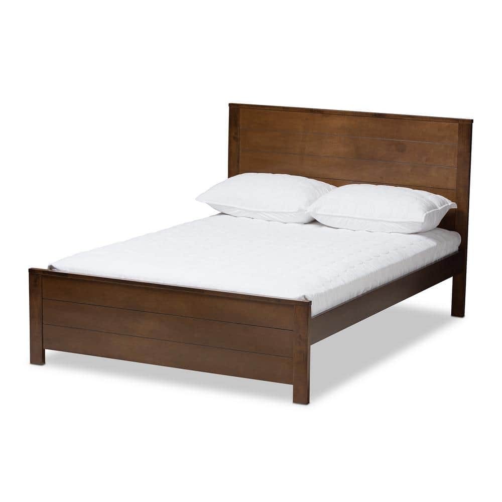 Catalina Walnut Brown Full Platform Bed price history on PriceWatchPro
