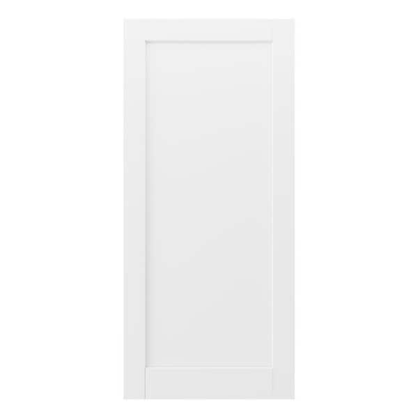 EH PUERTA 36 in x 80 in. White 1-Panel Blank Solid Core Primed MDF Wood Interior Door Slab