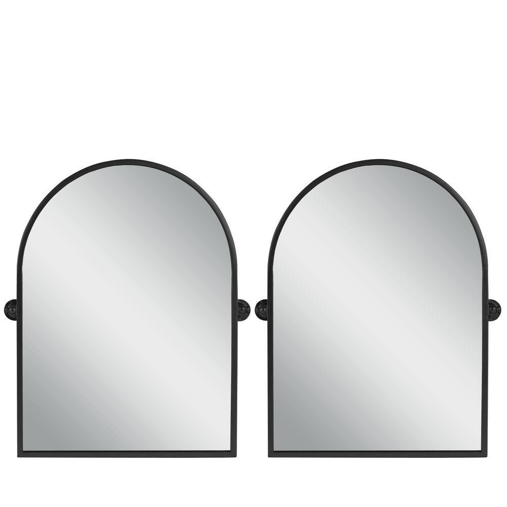 NEUTYPE 24 in. W x 36 in. H Modern Rectangle Metal Framed Pivoted Wall